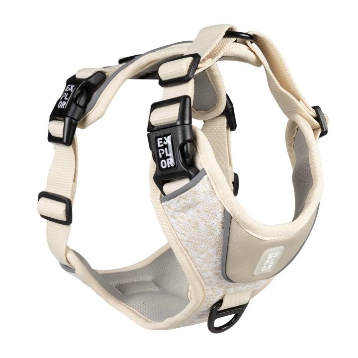 Duvoplus EXPLOR Ultimate Fit No-Pull-Geschirr - antique white - L - 48-58cm - 58-81cm