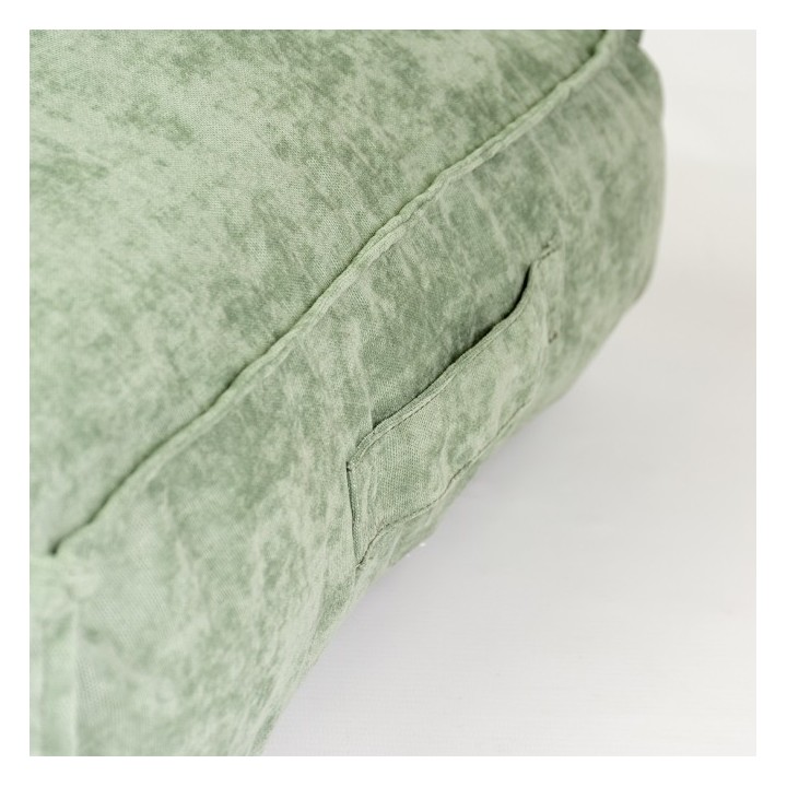 Duvoplus Kissen Velvet rechteckig - grün - 76x56x13cm