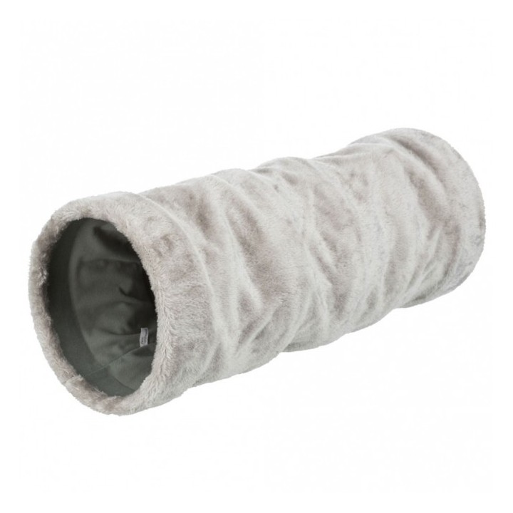 Trixie Crunch Plüschtunnel 60 cm - Grau