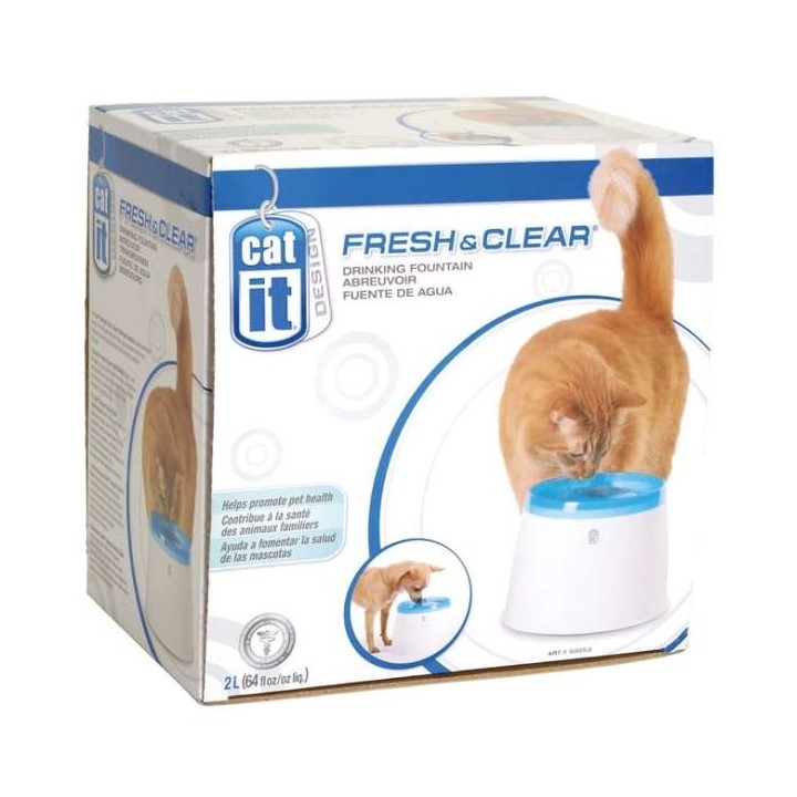 CATIT FreshClear Trinkbrunnen 2L - Blau