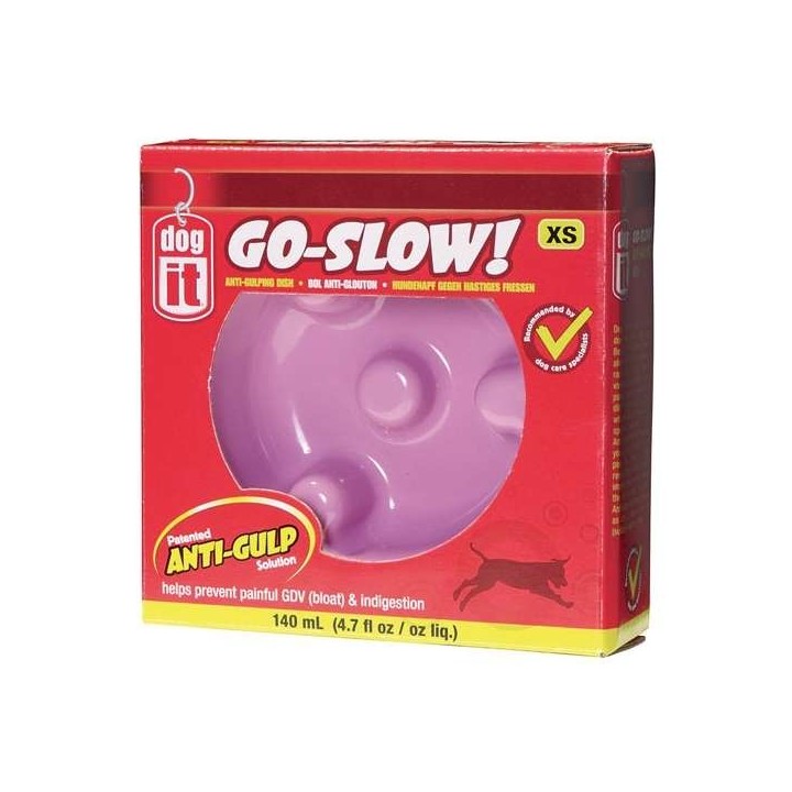 DOGIT Go-Slow Anti-Schling-Napf Rosa 140 ml