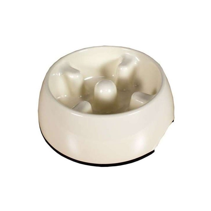 DOGIT Go-Slow Anti-Schling-Napf Weiss 300 ml