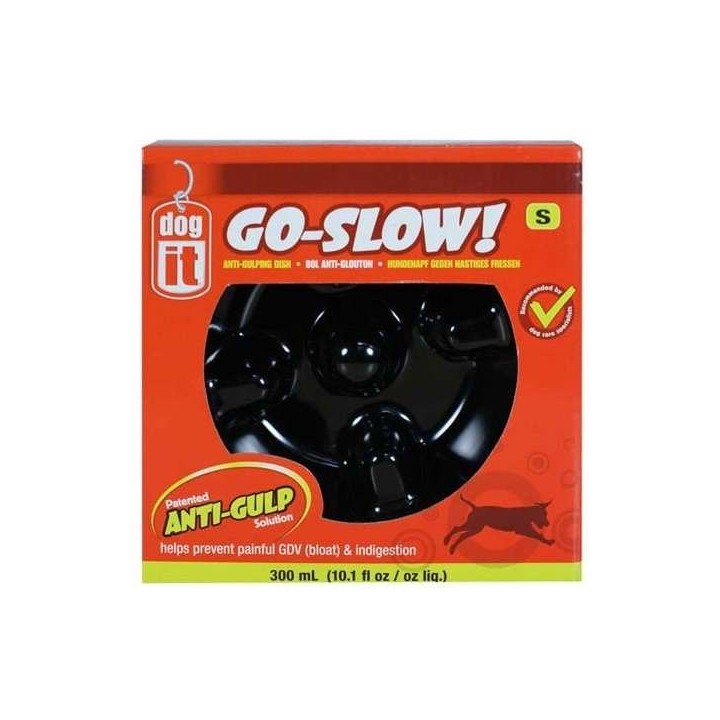 DOGIT Go-Slow Anti-Schling-Napf Schwarz 300 ml