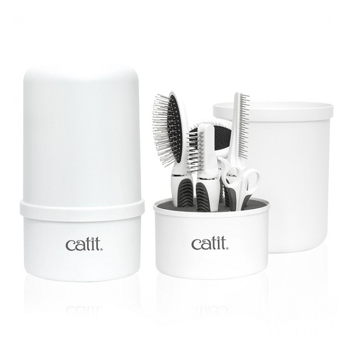 Catit Bürsten-Set für Mittel- und Langhaarkatzen