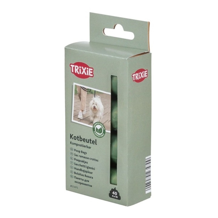 Trixie kompostierbare Hundekotbeutel - 4 × 10 Btl.