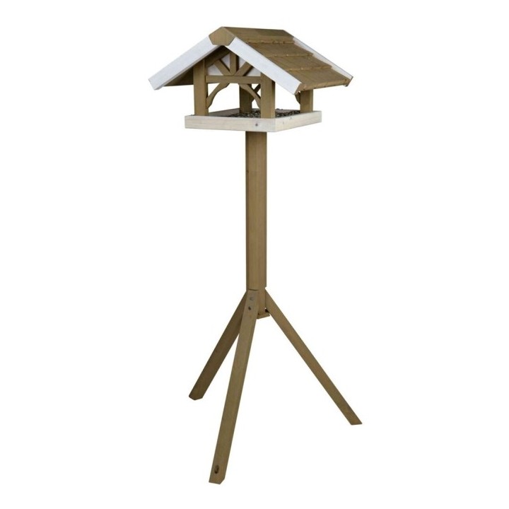 Trixie Stehendes Vogelfutterhaus - grau/weiß