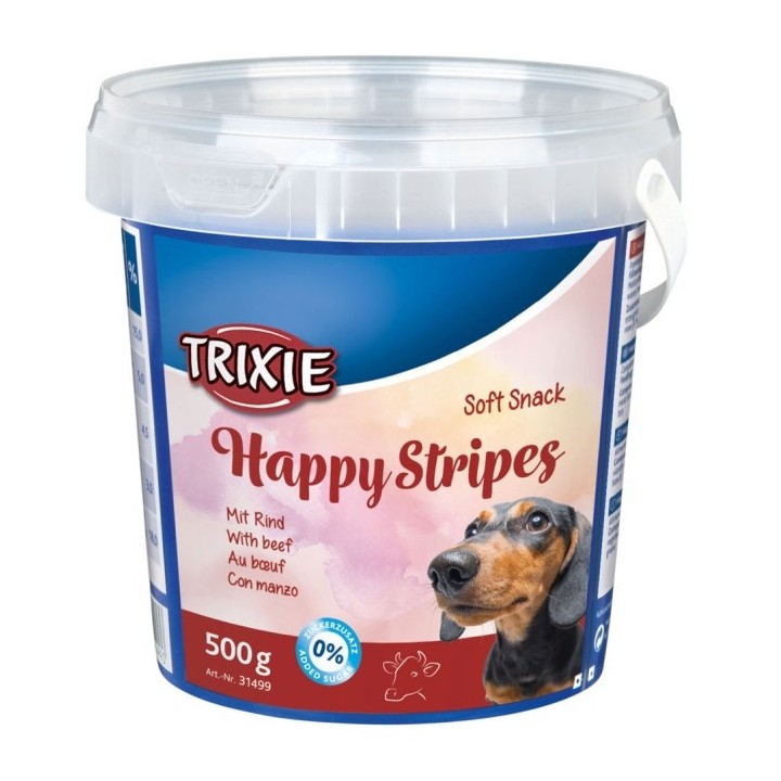 Trixie Soft Snack Happy Stripes 500g Eimer