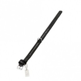 Karlie Buffalo Strass-Halsband - Schwarz 1-reihig 24cm/10mm