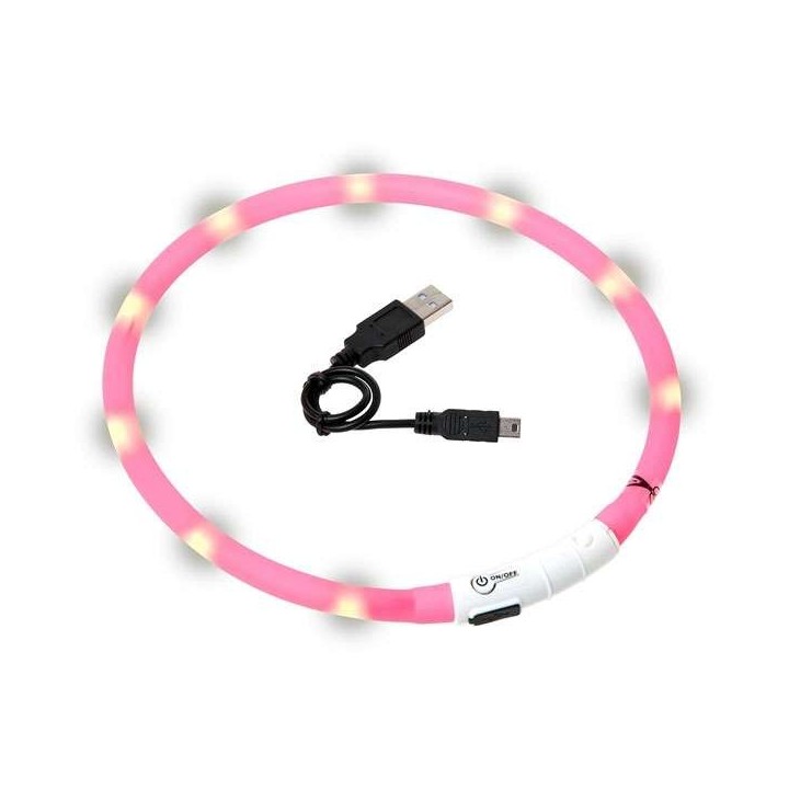 Karlie Visio Light LED-Leuchtschlauch mit USB - Pink