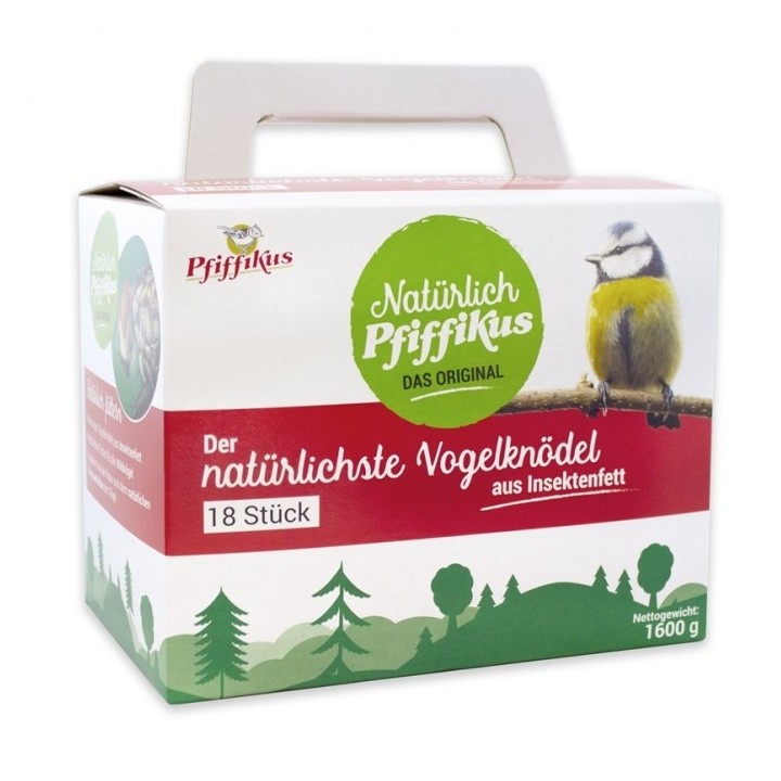 Natürlich Pfiffikus Insektenfettknödel 18er Box