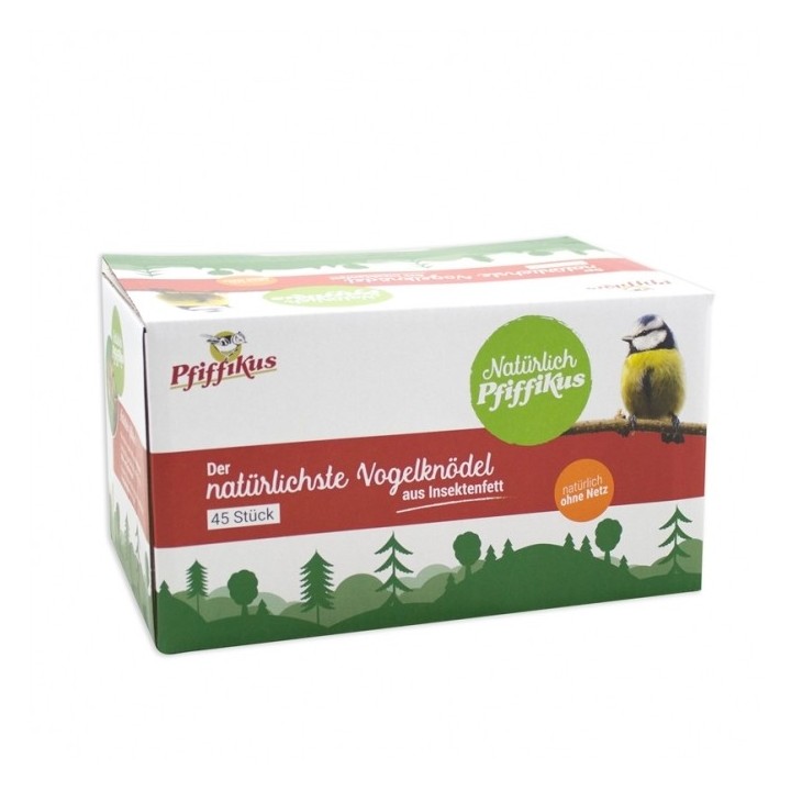 Natürlich Pfiffikus Insektenfettknödel 45er Karton