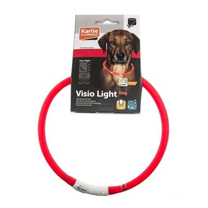 Karlie Visio Light LED-Leuchtschlauch mit USB - Rot