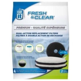 CATIT Premium-Ersatzfilter für Fresh&Clear Trinkbrunnen 2er Set