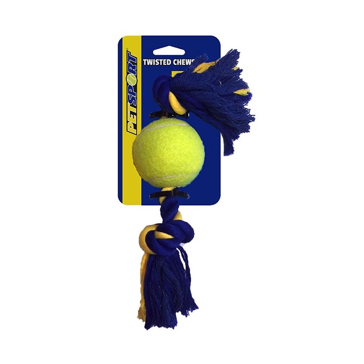 PETSPORT Medium-2-Knotenseil mit Ball