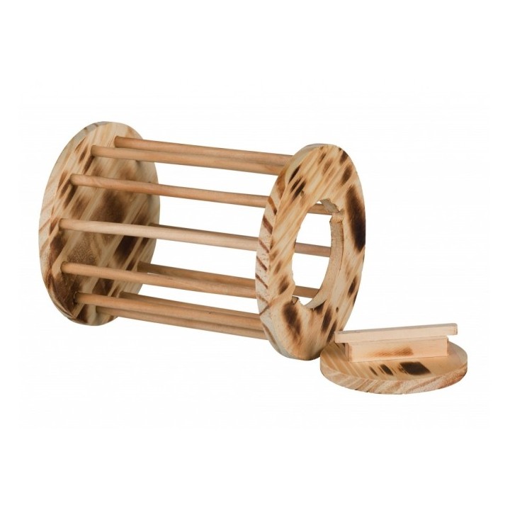 Trixie Heuraufe Rolle aus geflammtem Holz