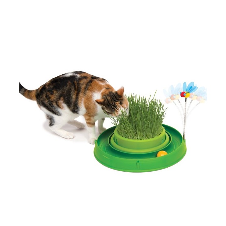 CATIT Play-n-Scratch mit Grasgarten - Grün