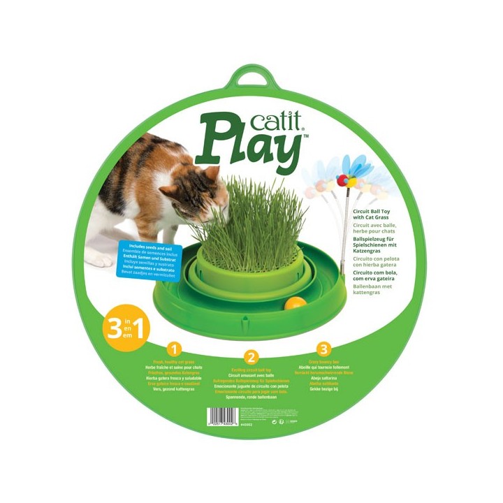 CATIT Play-n-Scratch mit Grasgarten - Grün