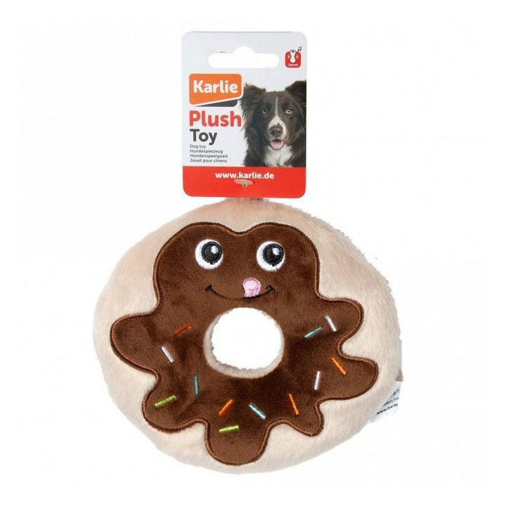 Karlie Flamingo Hundespielzeug Plüsch Schoko Donut