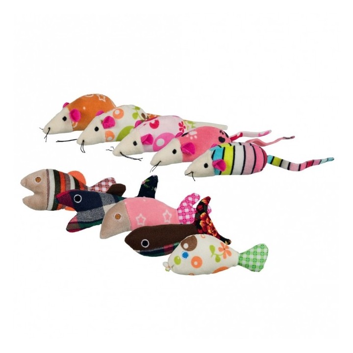 Trixie Katzenspielzeug Maus oder Fisch
