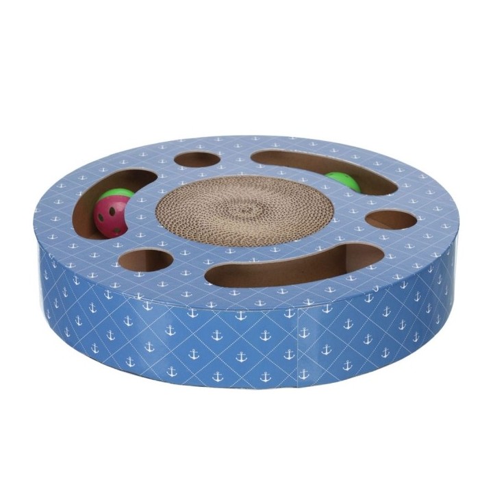 Trixie Kratztrommel aus Pappe mit Spielbällen