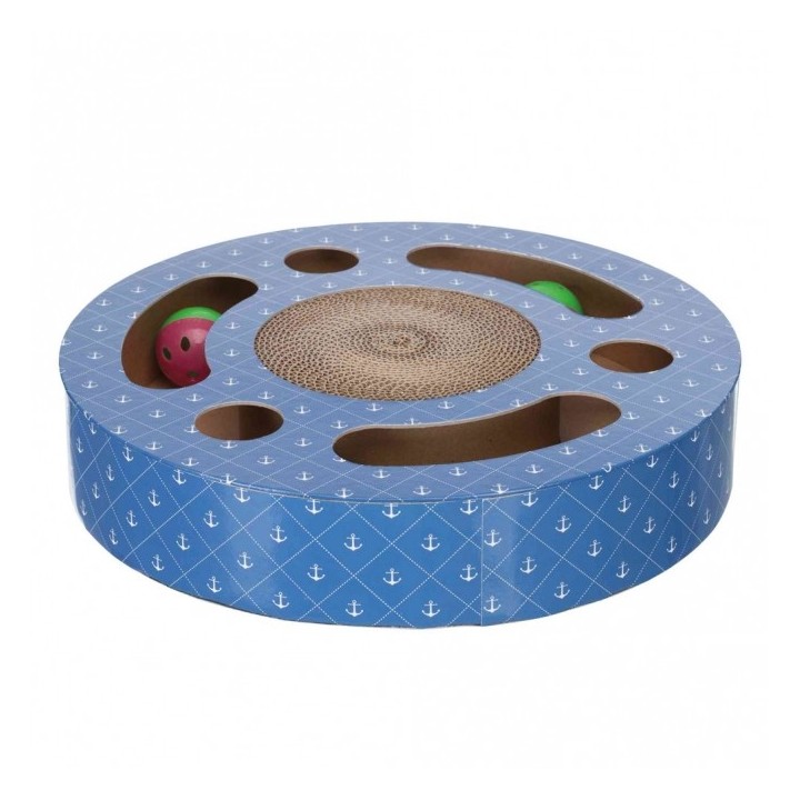 Trixie Kratztrommel aus Pappe mit Spielbällen
