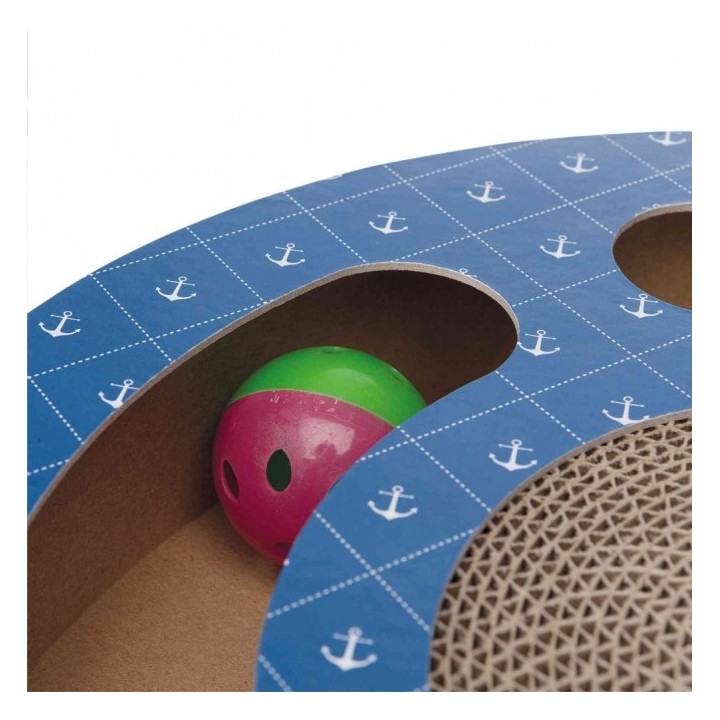 Trixie Kratztrommel aus Pappe mit Spielbällen