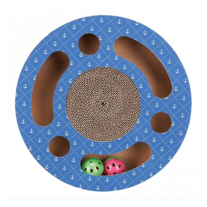 Trixie Kratztrommel aus Pappe mit Spielbällen