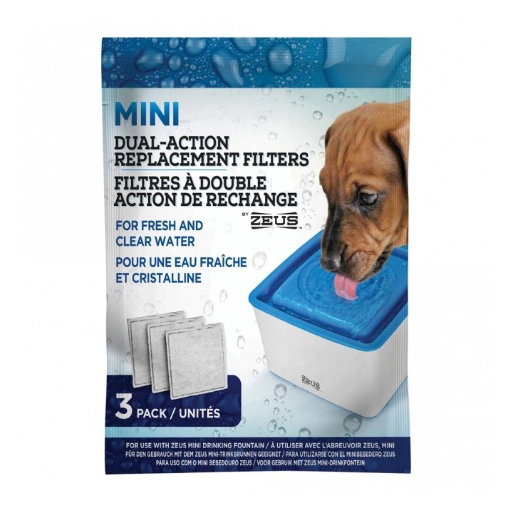 3er-Filterpack für Zeus Mini-Trinkbrunnen