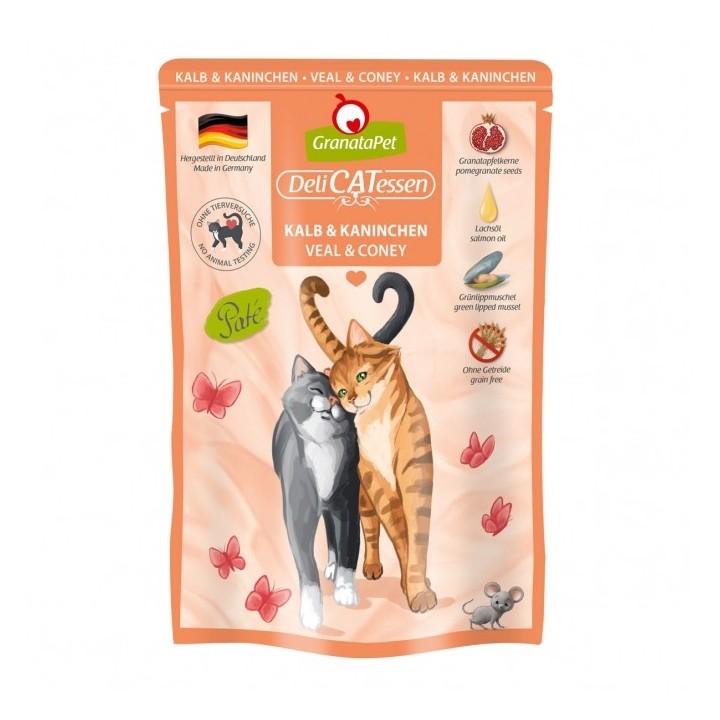 GranataPet Delicatessen Pouch Kalb & Kaninchen 85 g