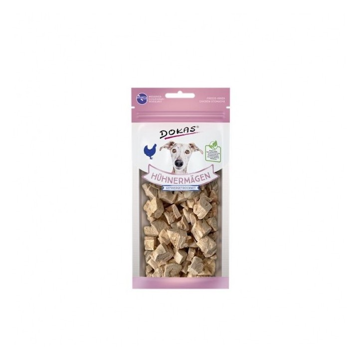 Dokas Dog Snack Hühnermägen gefriergetrocknet 20g