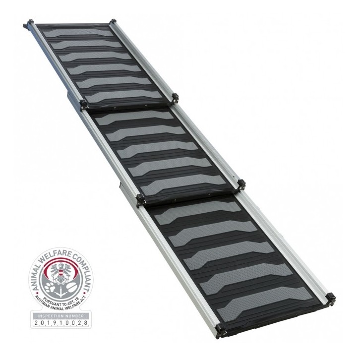 Trixie 3-fach Teleskop-Rampe Aluminium/TPR