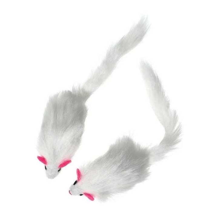 Karlie Flamingo Plüschmäuse mit Rassel - 2 Stück
