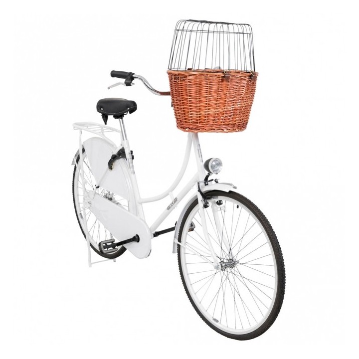 Trixie Front-Hundefahrradkorb aus Weide - natur