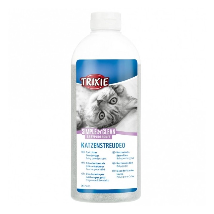 Trixie Simple'n'Clean Katzenstreudeo - Babypuderduft
