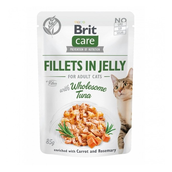 Brit Care Cat PB Fillets in Jelly - Tuhnfisch 85g
