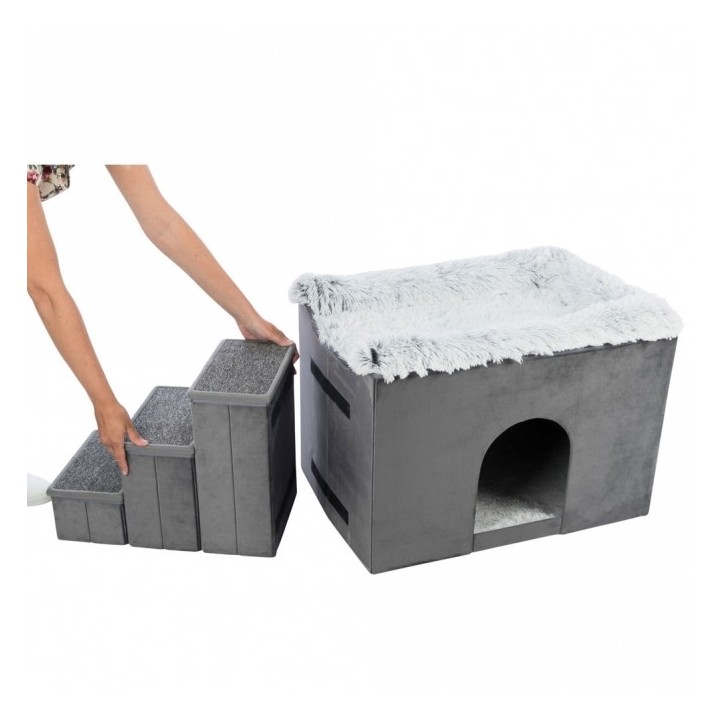 Trixie Höhle Harvey mit Treppe - 135 × 47 × 50 cm