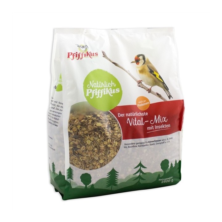 Natürlich Pfiffikus Vital-Mix mit Insekten 25kg