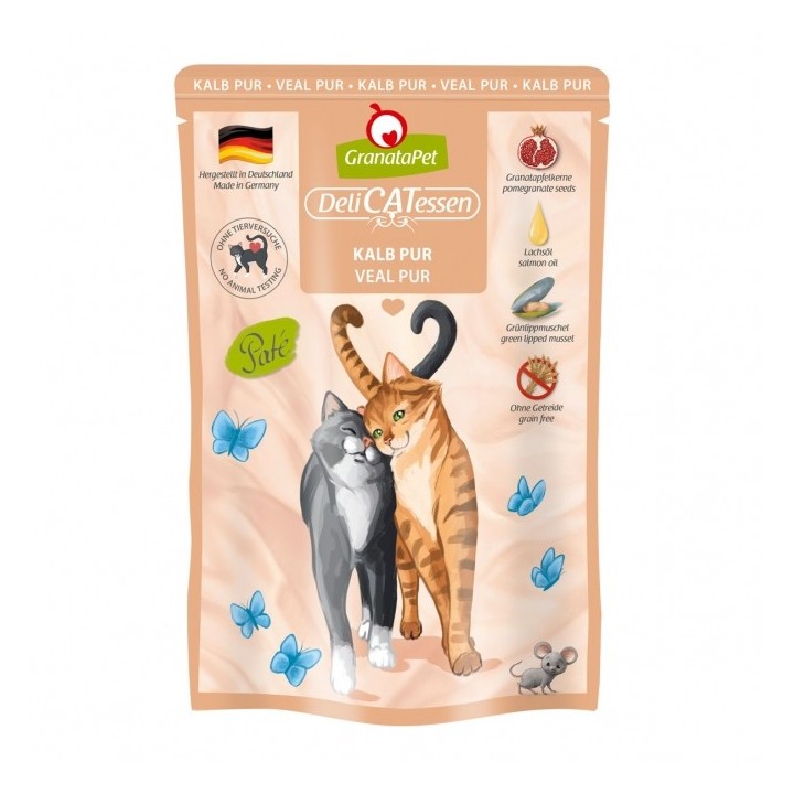 GranataPet Delicatessen Pouch Kalb PUR 85 g