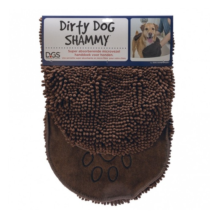 DGS Dirty Dog Shammy Handtuch - Braun