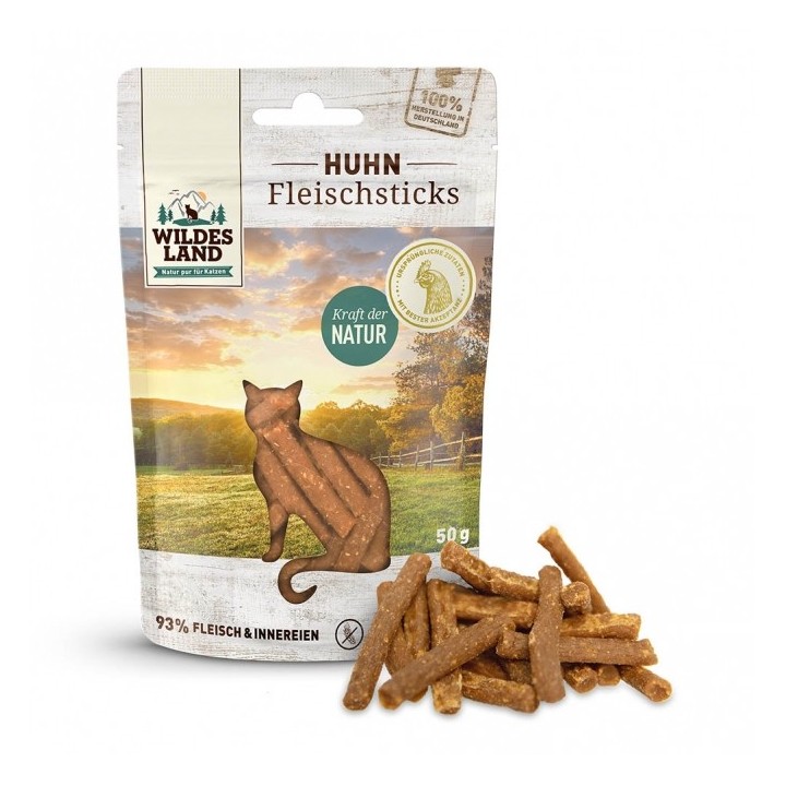 Wildes Land Cat Fleischsticks Huhn 50g