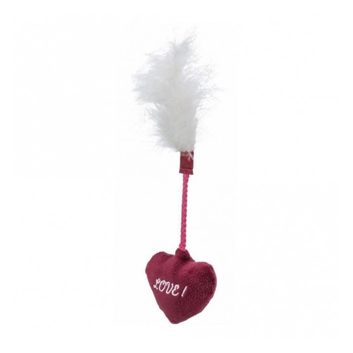 Trixie Katzenspielzeug Valentines Herz mit Federn