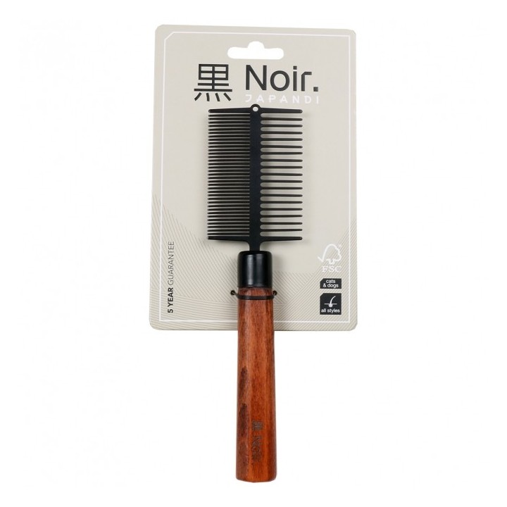 EBI Noir Japandi Entwirrungskamm - doppelseitig