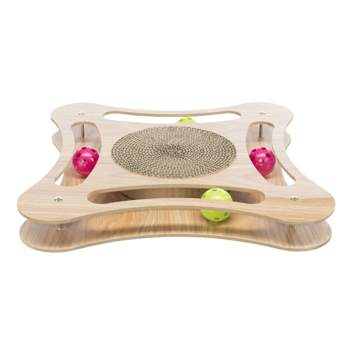 Trixie Kratzpappe mit Holzrahmen - 35 × 4 × 35 cm