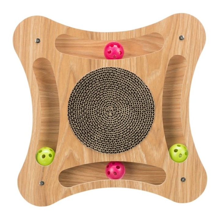 Trixie Kratzpappe mit Holzrahmen - 35 × 4 × 35 cm