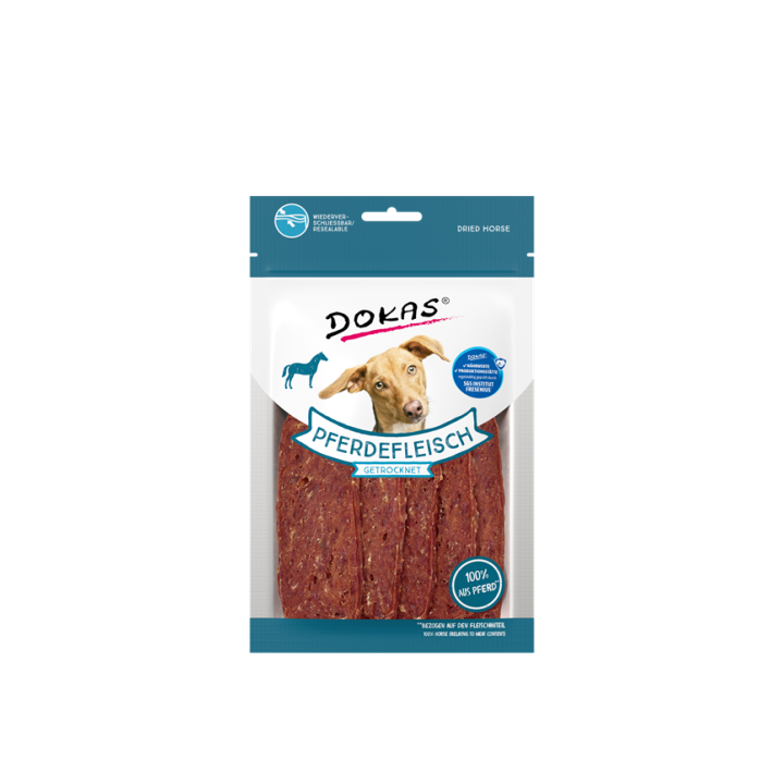 Dokas Dog Snack Pferdefleisch getrocknet 60g