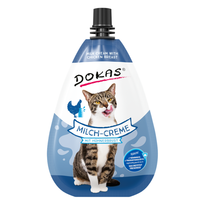Dokas Cat Snack Milch-Creme mit Hühnerbrust 80g