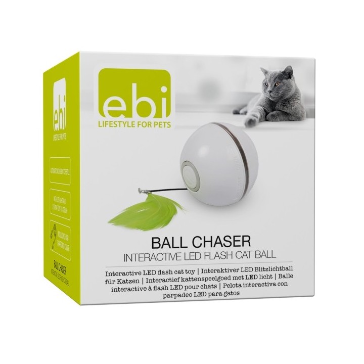 EBI Cat Toy Ball Chaser - weiß/grün