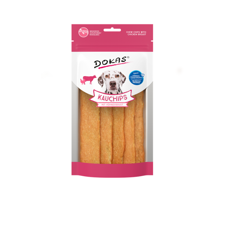 Dokas Dog Snack Kauchips mit Hühnerbrust 175g