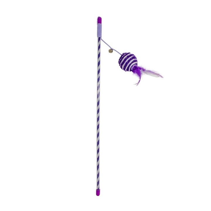 Duvoplus Cat Toy Spielangel Catchy Glitzerball - violett