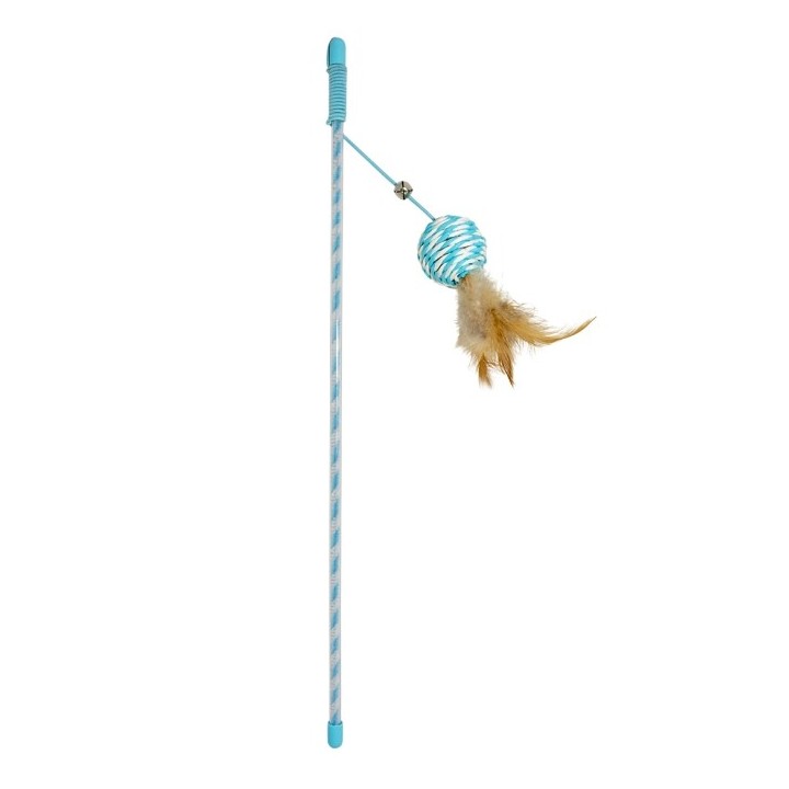 Duvoplus Cat Toy Spielangel Catchy Papierball - blau